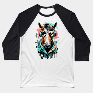 Cute Horse - Horse Riding - Funny Horse Baseball T-Shirt